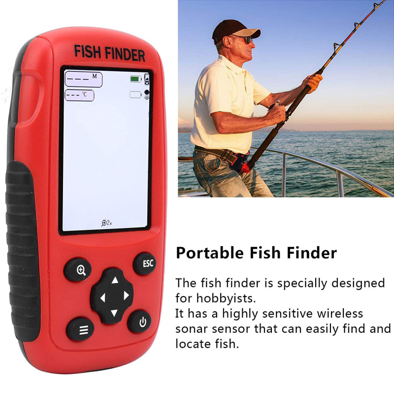 Fishing Boat Depth Finder - Balık bulucu kablosuz kablosuz sonar sensörü