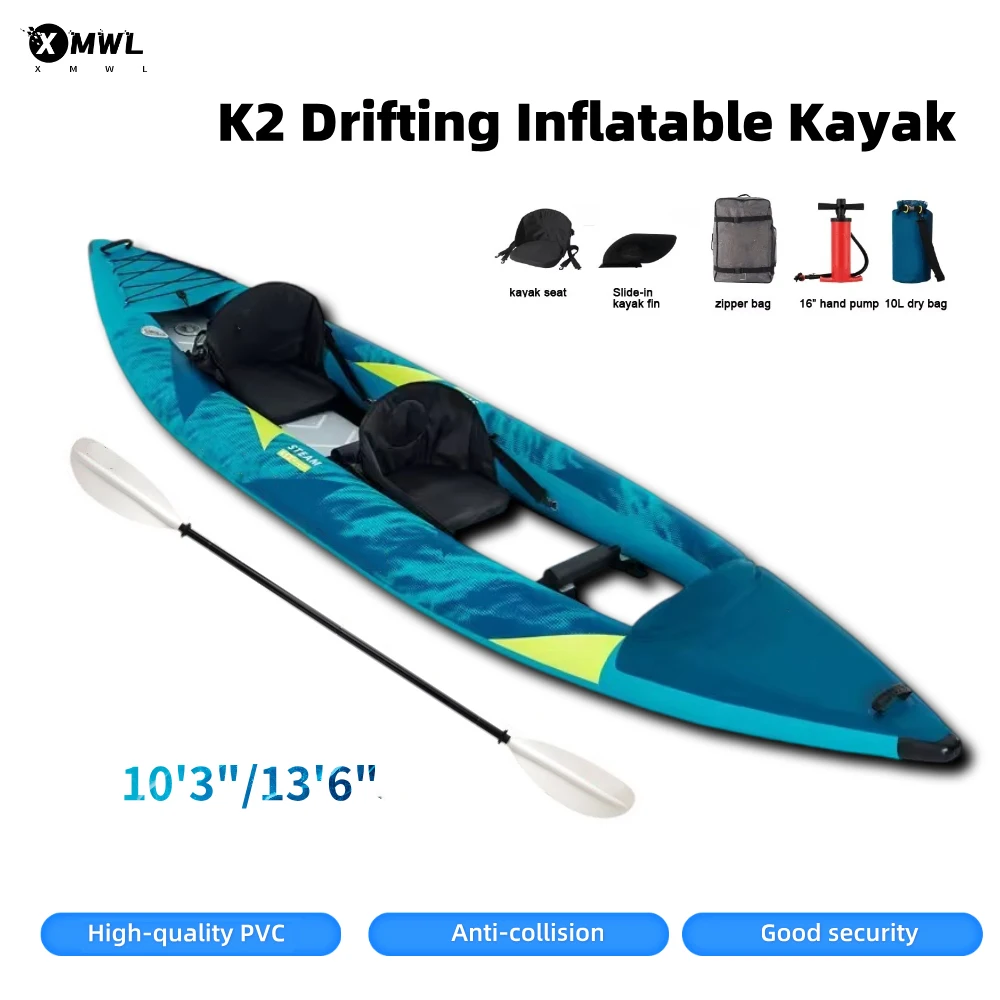 Fishing Boat Paddle - Kano Kayak Şişme Bot 1-2 Kişilik