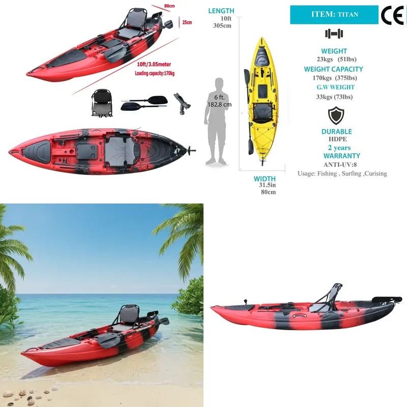 10ft Tek Kişilik Elektrikli Mo - Fishing Boat Paddle incelemesi ve fiyatı