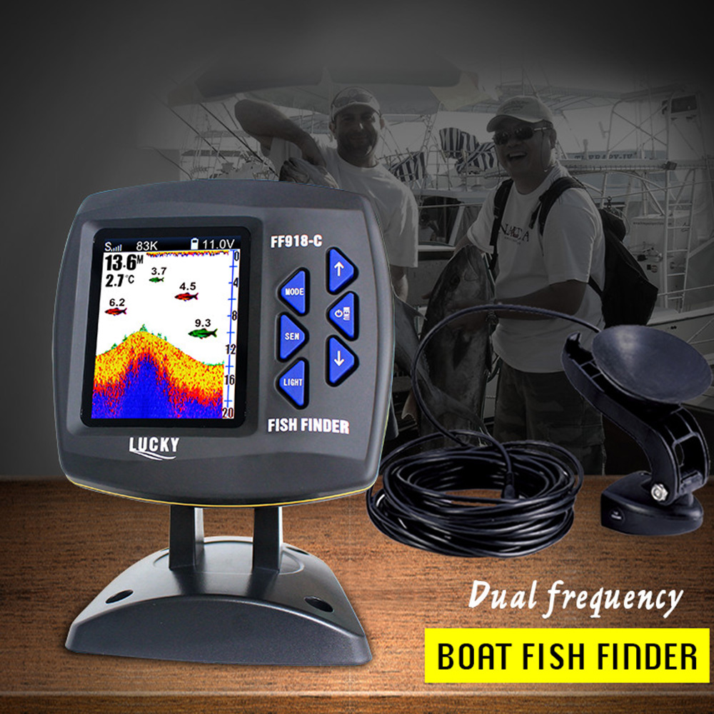 FF918-C100DS renkli ekran kabl - Fishing Boat Depth Finder incelemesi ve fiyatı
